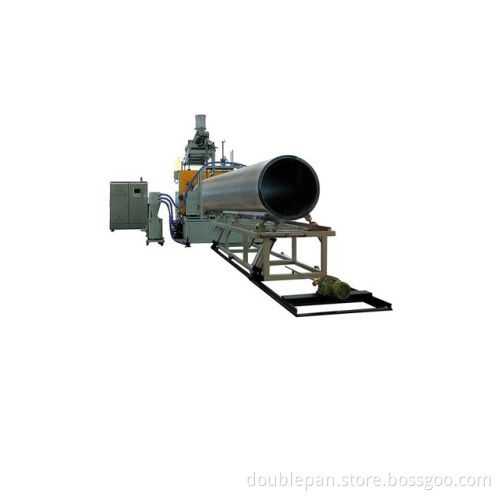 Large diameter pipe shredder and crushing unit